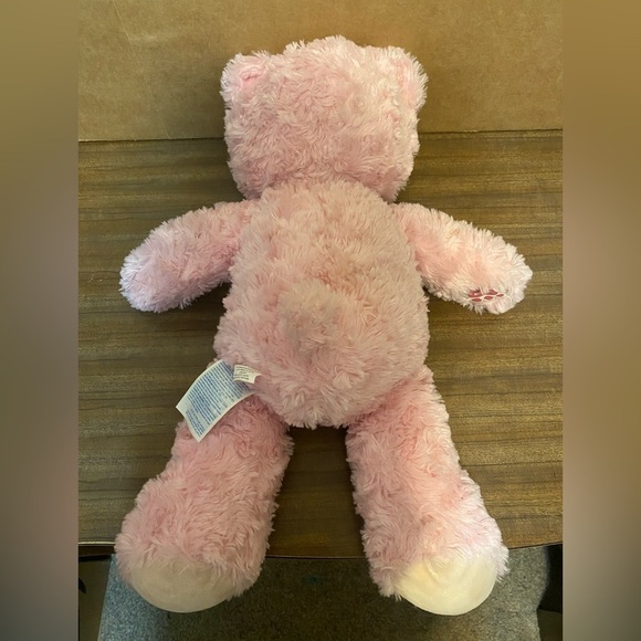 Build A Bear Workshop Plush Fuzzy Pink Bear Stuffed Animal - Picture 2 of 7